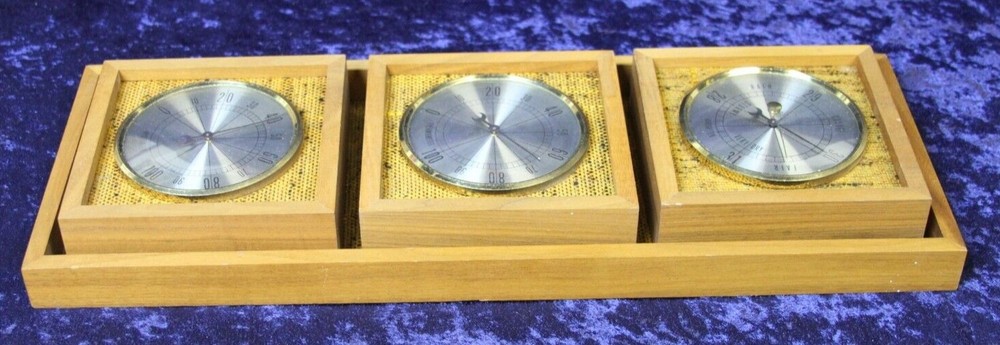 Vintage 1960s Weather Station, Temp/Barometer, German Made