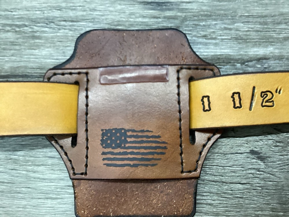 Leather Folding Clip Knife Sheath (Sheath Only)