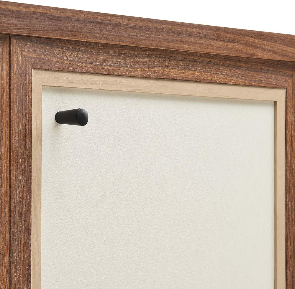 Capri 33" Walnut Sideboard - Mid-Century Modern Storage Cabinet