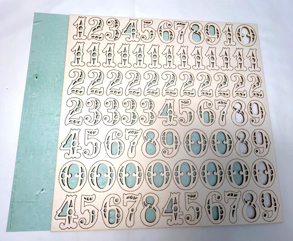Mintay Chippies Chipboard Decor Elements Numbers Set MT-CHIP2-D21