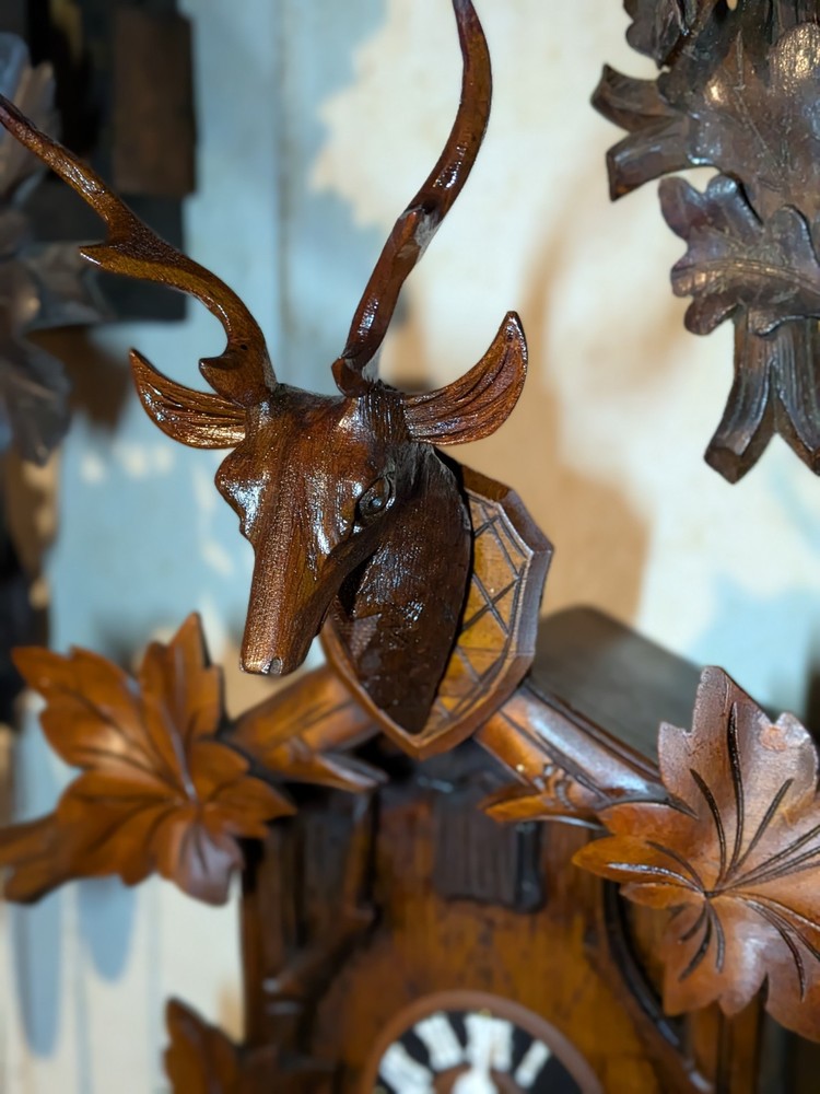 Splendid Antique Large Hunter Cuckoo Clock