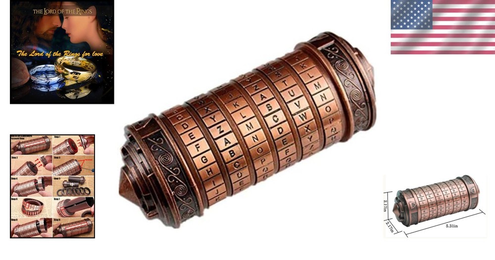 Customizable Da Vinci Code Cryptex - Lovely Anniversary & Valentine's Present