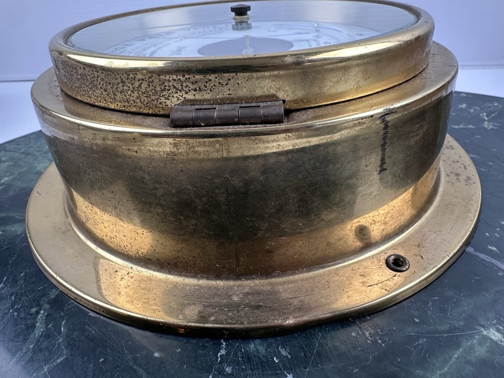 STOCKBURGER COMPENSATED PRECISION BRASS BAROMETER MADE IN GERMANY - UNTESTED