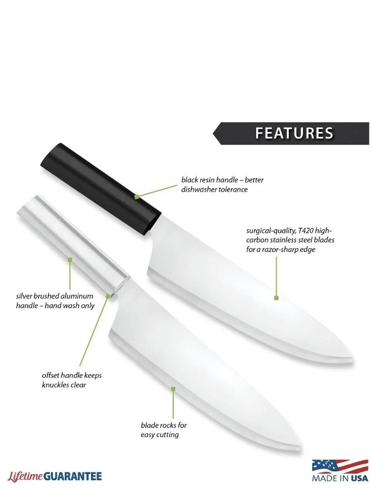 Rada French Chef Knife (Silver Handle)