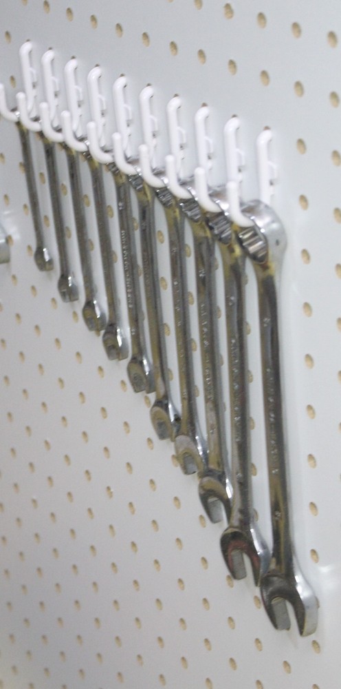 Plastic Black Pegboard Wall Locking Hooks 50 J & 50 L Pack PEGBOARD NOT INCLUDED