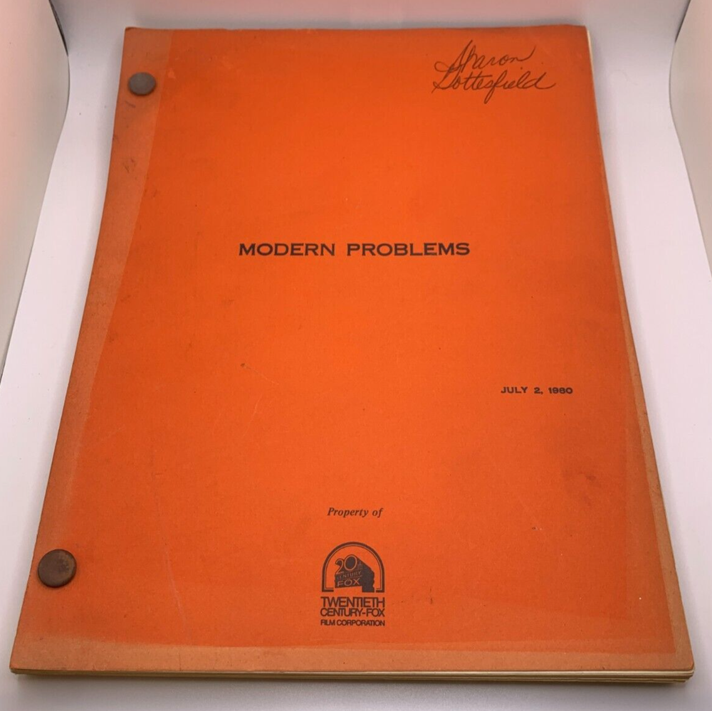 Original 1980 Modern Problems (1981) 20th Century Fox Chevy Chase Movie Script