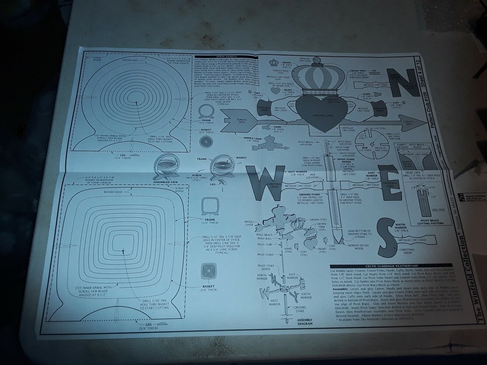 Winfield pattern club set #109 spring and Easter wood patterns