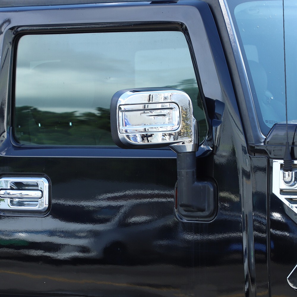 Chrome Cover Mirror Caps for Hummer H2 2003-2009