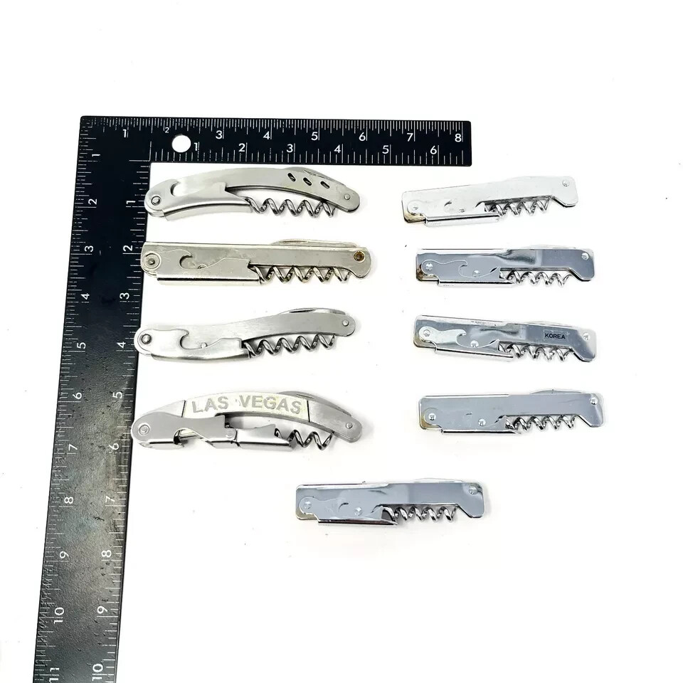 9 Pcs Assorted Waiter's Friend Corkscrew Wine Bottle Opener