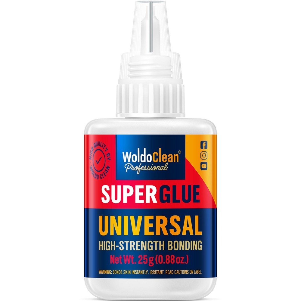 WoldoClean Super Glue All-Purpose Liquid 25g - Fast Drying Clear CA