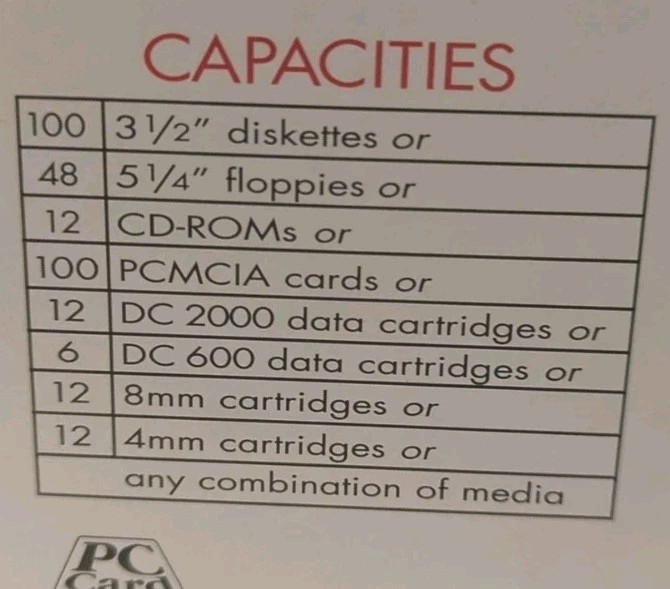 Alpha Multi-Media Storage Box Vintage Disk/CD Organizer - READ
