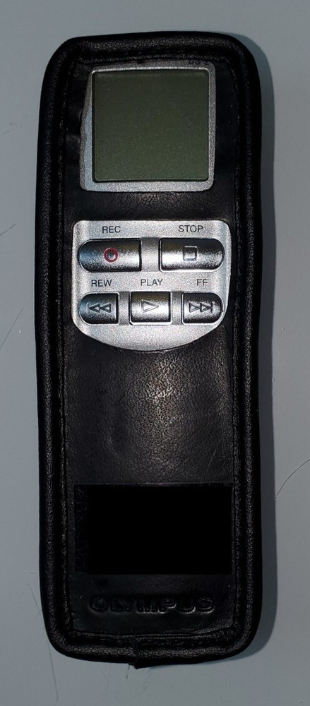Handheld Digital Voice Recorder with Case Olympus DS-2 - TESTED + WORKING