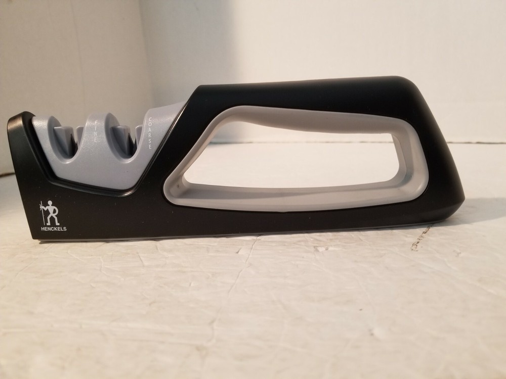 J. A. Henckels Black Pull-Through 2 Stage Knife Blade Sharpener  NEW