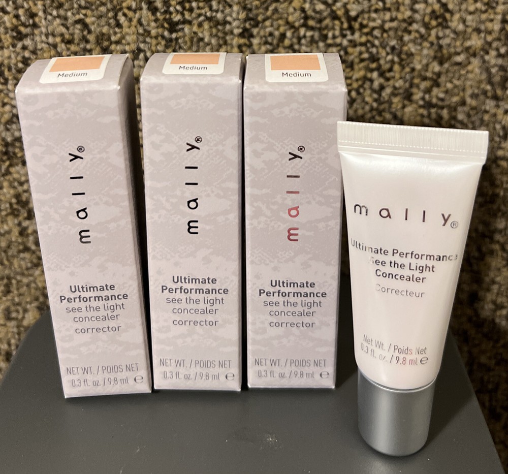 3 MALLY Beauty Ultimate Performance See The Light Concealer ~MEDIUM ~NIB