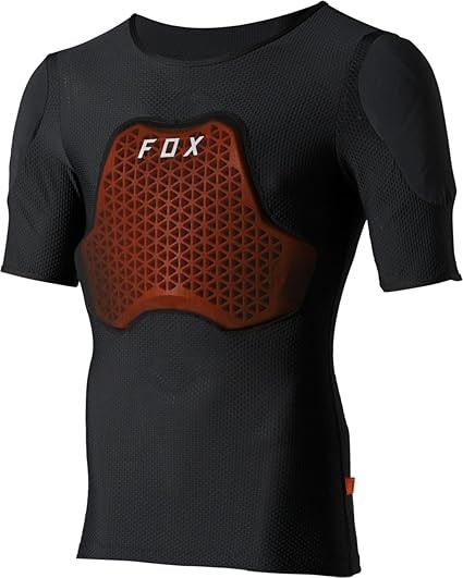 Fox Racing Baseframe Pro Short Sleeve Chest Guard Black, Small