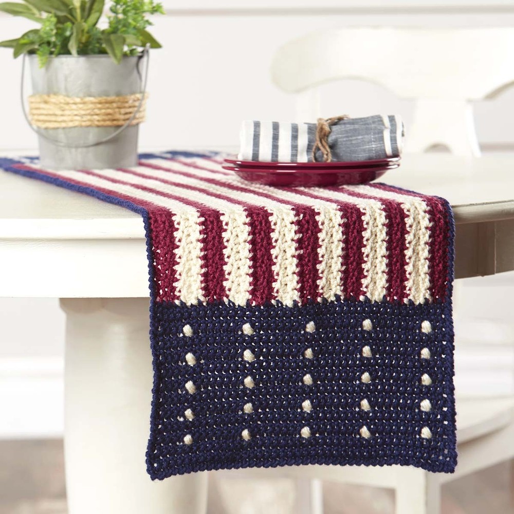 Willow Yarns™ Star Spangled Table Runner Crochet Kit