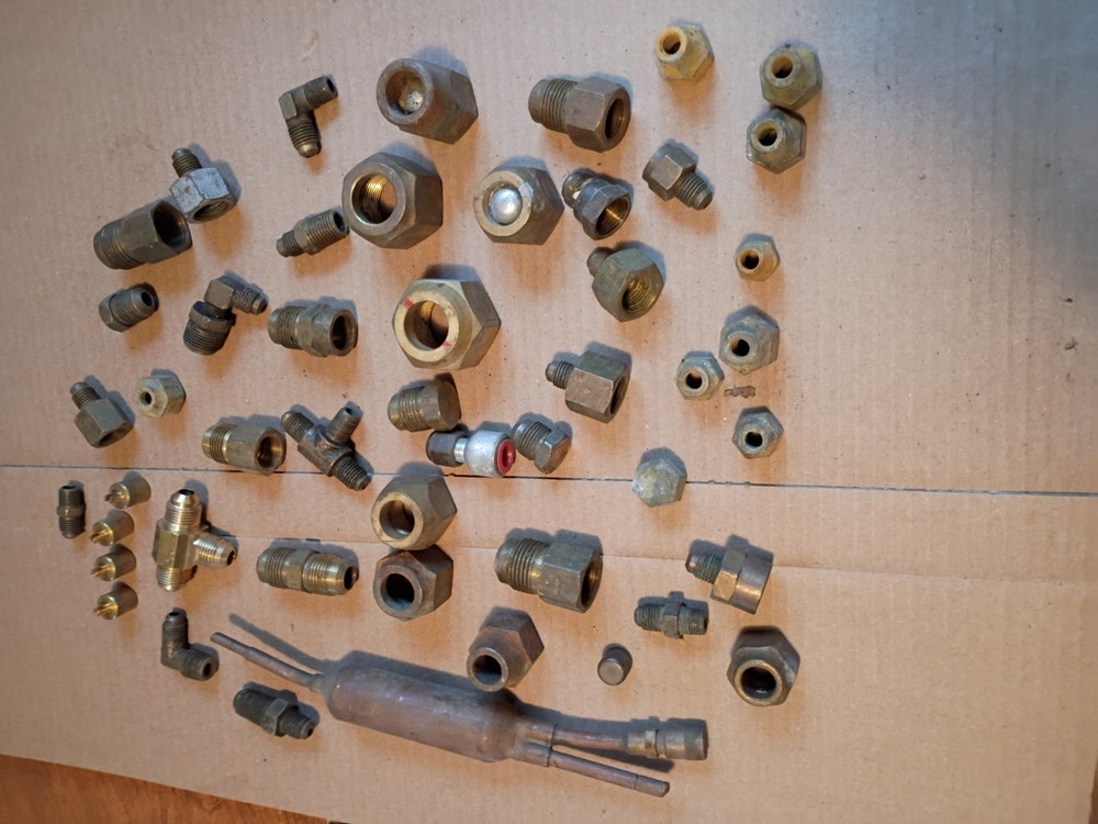 assorted hvacr fittings