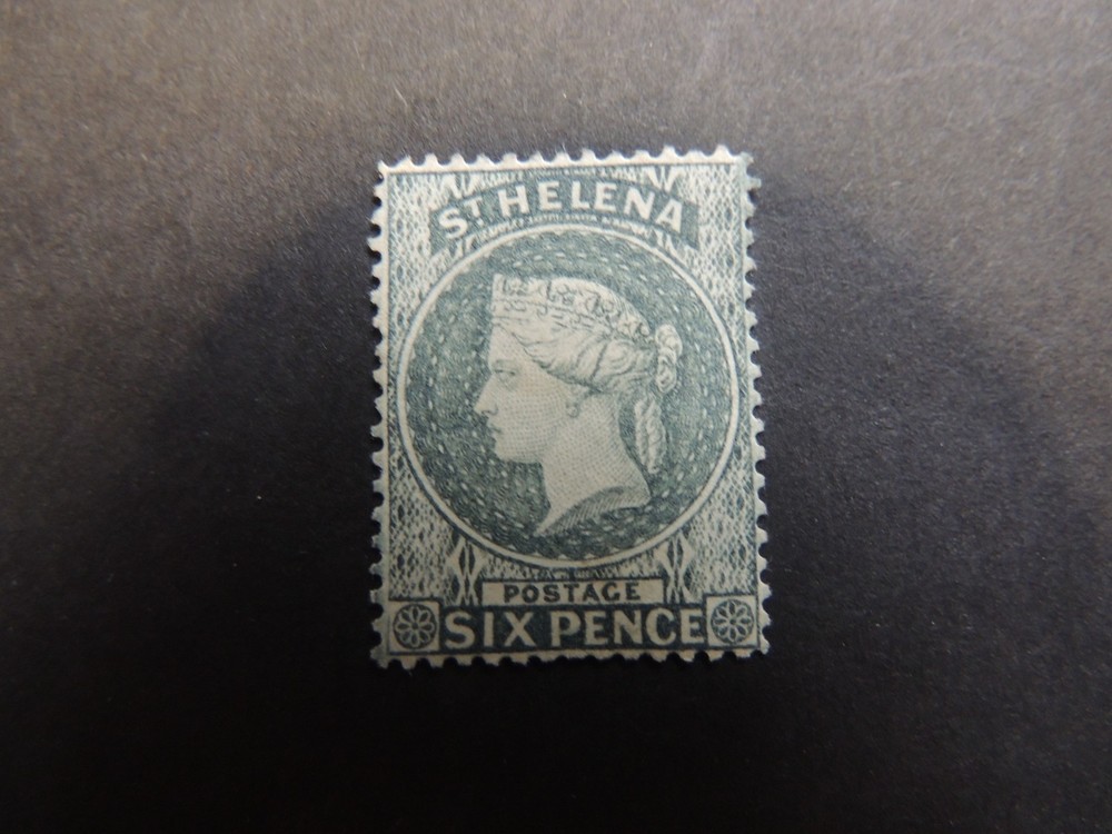 1884-94 St Helena 6d Grey SG44 Mounted Mint