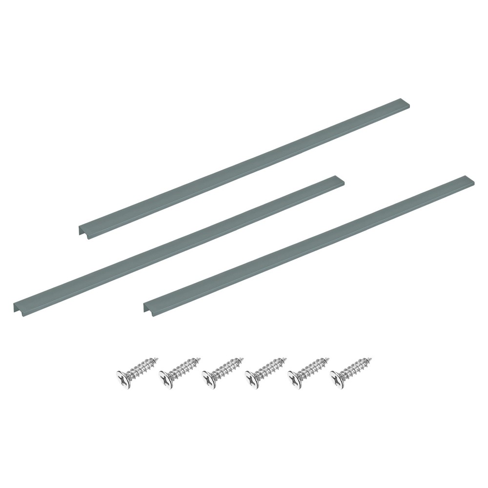 Cabinet Edge Finger Pull, 3pcs 800mm / 31.5" Hidden Cabinet Pulls, Gray