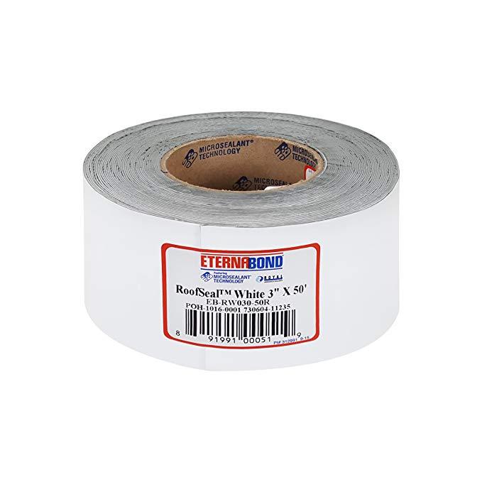 3" x 50 ft WHITE Eternabond Roof Leak Repair Tape Patch Roof Seal - 50 Feet