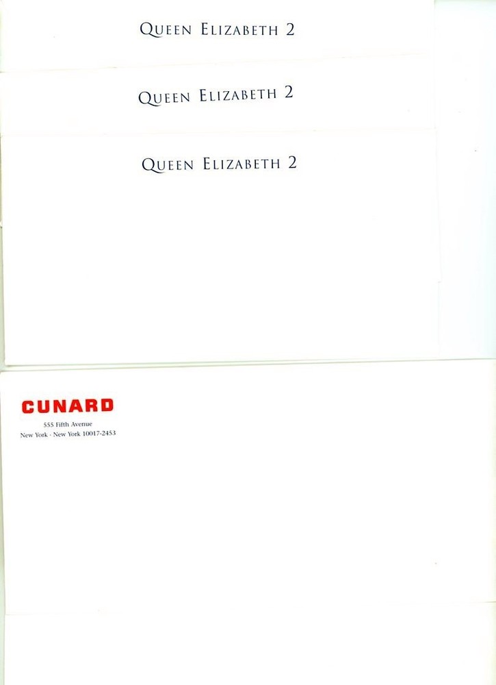 Various Cruise LInes assorted stationary & envelopes, see items in description