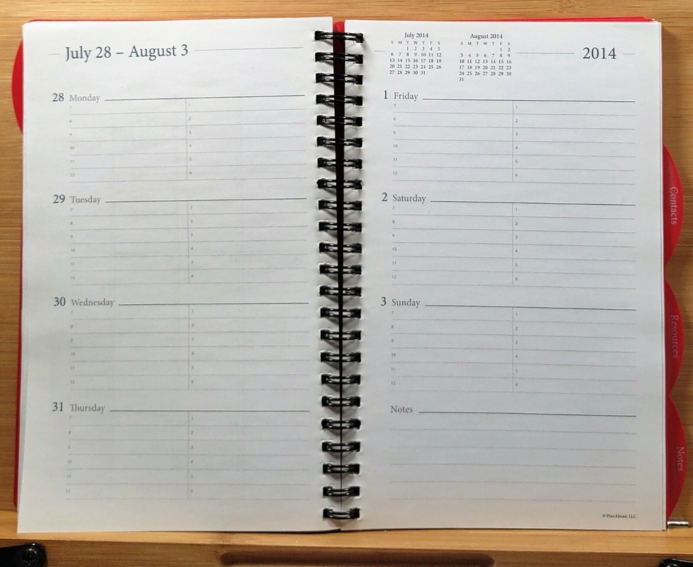 2014 PlanAhead planner July 2013 - December 2014
