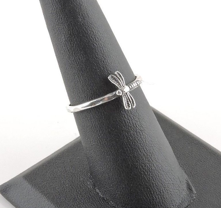 Sterling Silver Dainty Dragonfly Ring