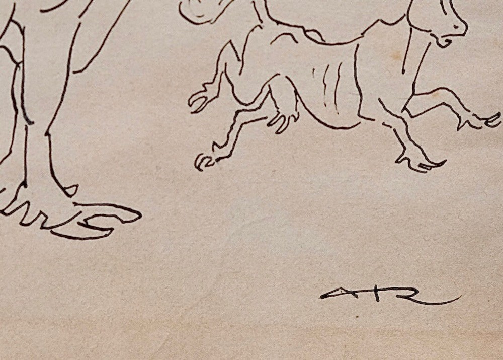 Auguste Roubille - Drawing - Ink - Cow 2