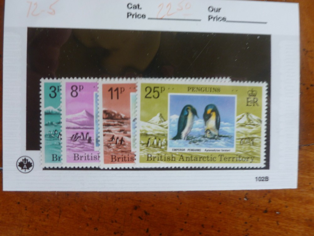 Mint NH British Antarctic Territories Scott # 72-5