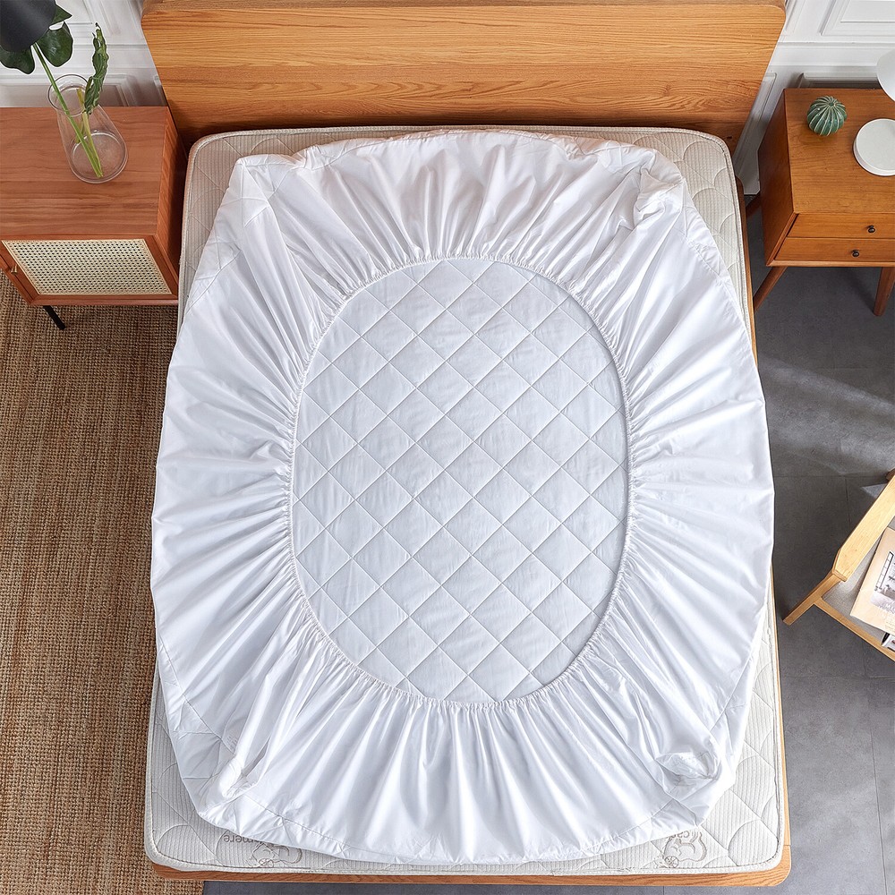 Mattress Pad Deep Pocket Cooling Mattress Pad Topper Protector & Free Pillowcase