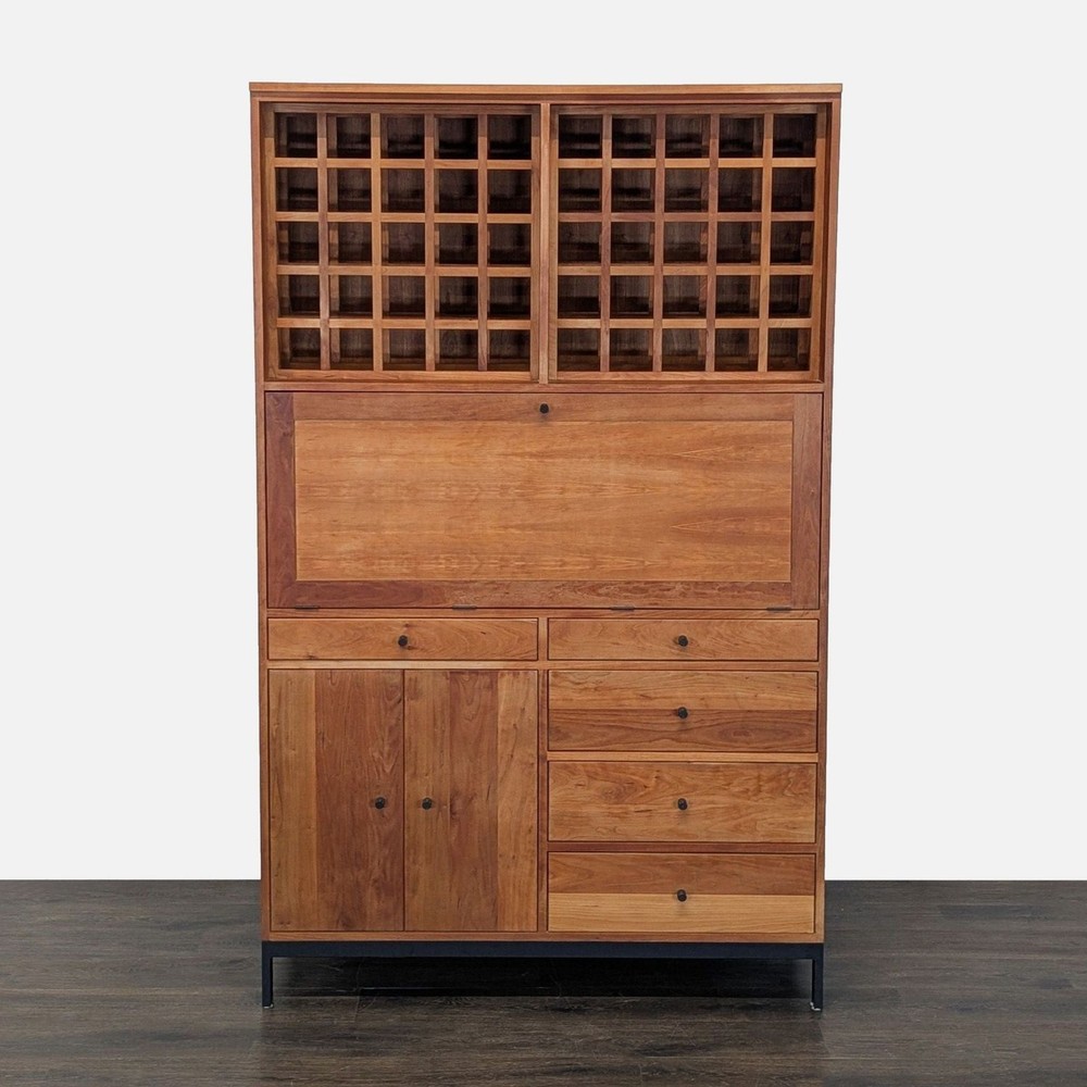 Room & Board Custom Bar Cabinet with Wine Rack
