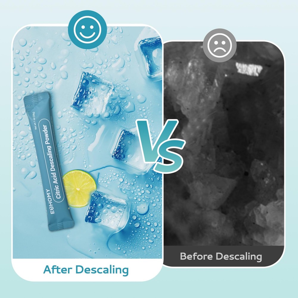 Ice Maker Cleaner & Descaler | 4 Use & Individually Packed | Ice Machine Clea...