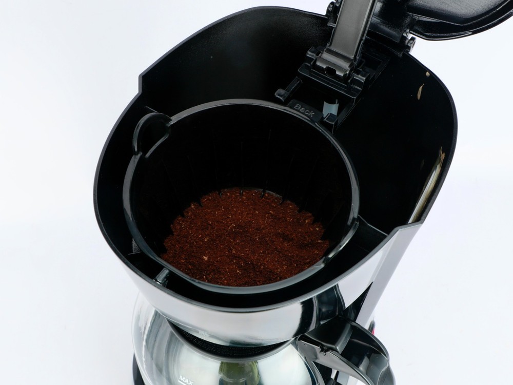 12 Cup Black Coffee Maker with Removable Filter Basket