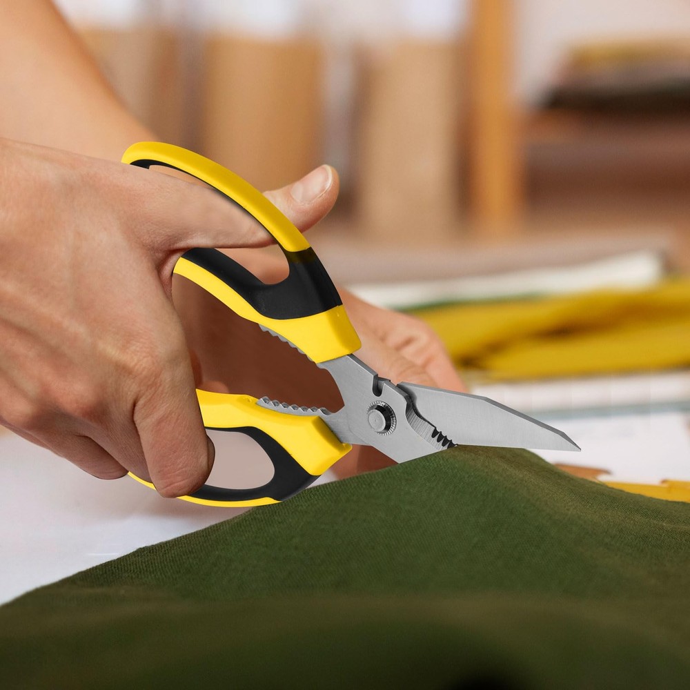 Heavy Duty Utility Scissors 8" Sharp AllPurpose Cutting Tool Fabric Cardboard
