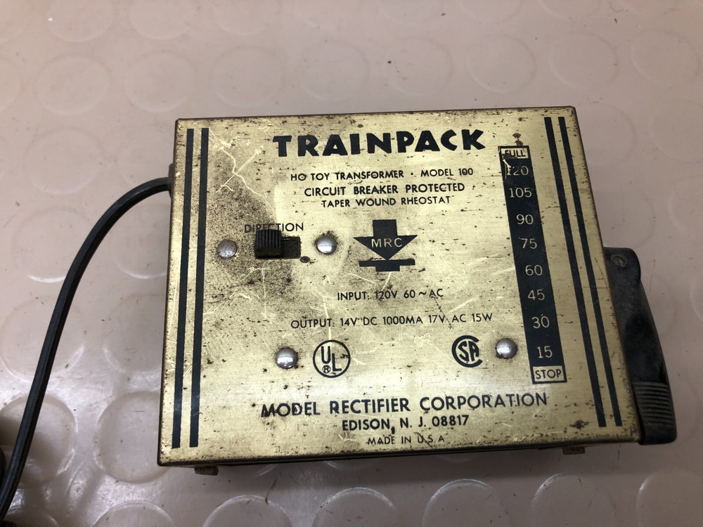 MRC Trainpack Model 100 HO Gauge Hobby Transformer - Untested