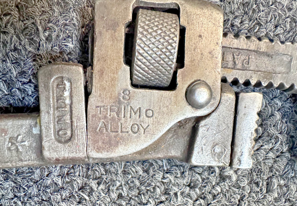 Trimo 8" Pipe Wrench, USA, VINTAGE
