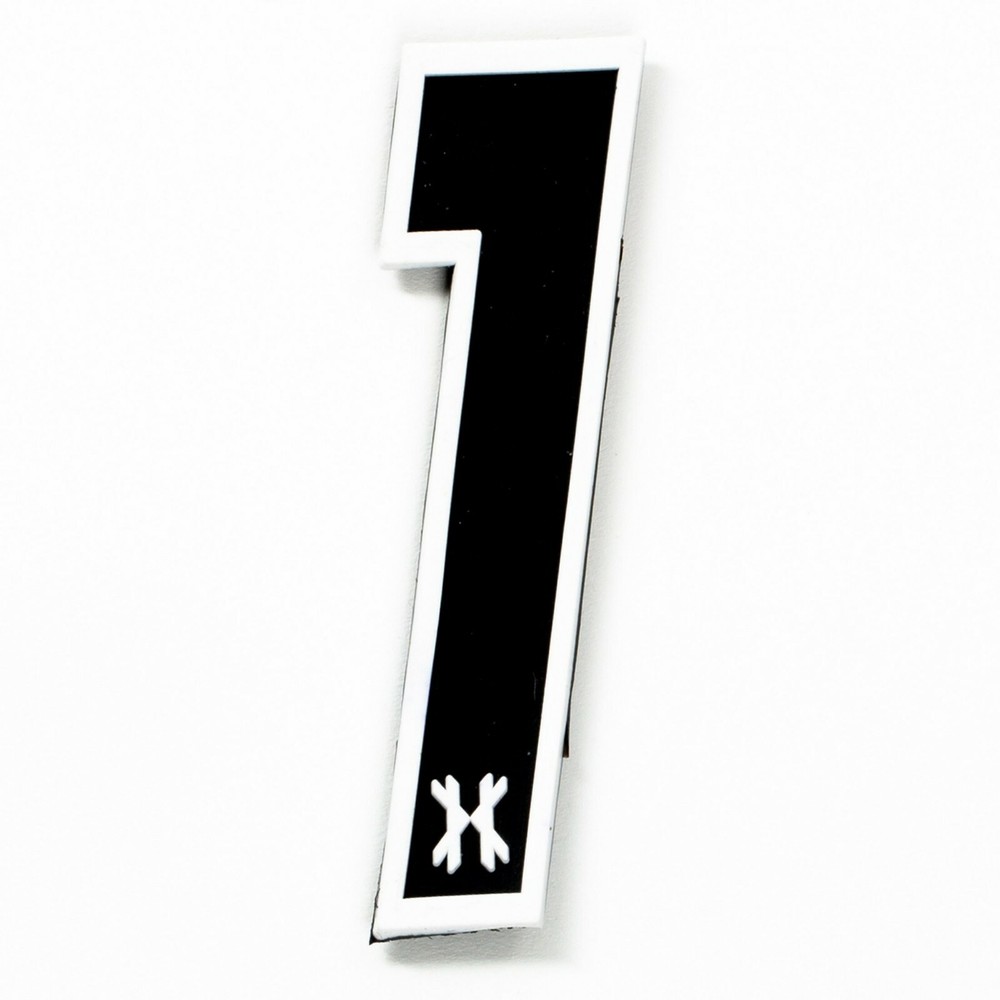 HK Army Rubber Number Patch W/ Hook + Loop - "1" - Paintball