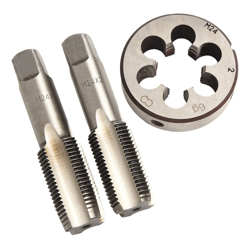 Threading Tools Set HSS for M24 x 2mm Metric Thread Right Hand Taper Tap