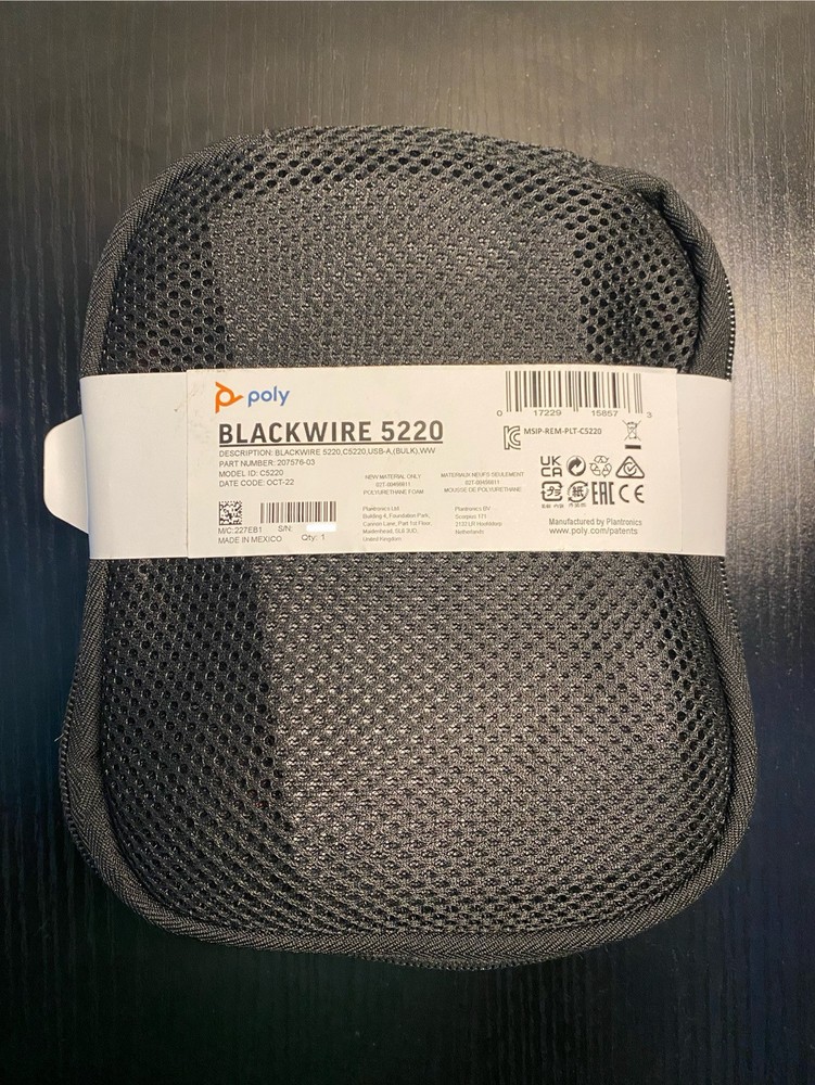 Poly Blackwire C5220 USB Stereo Headset 207576-03