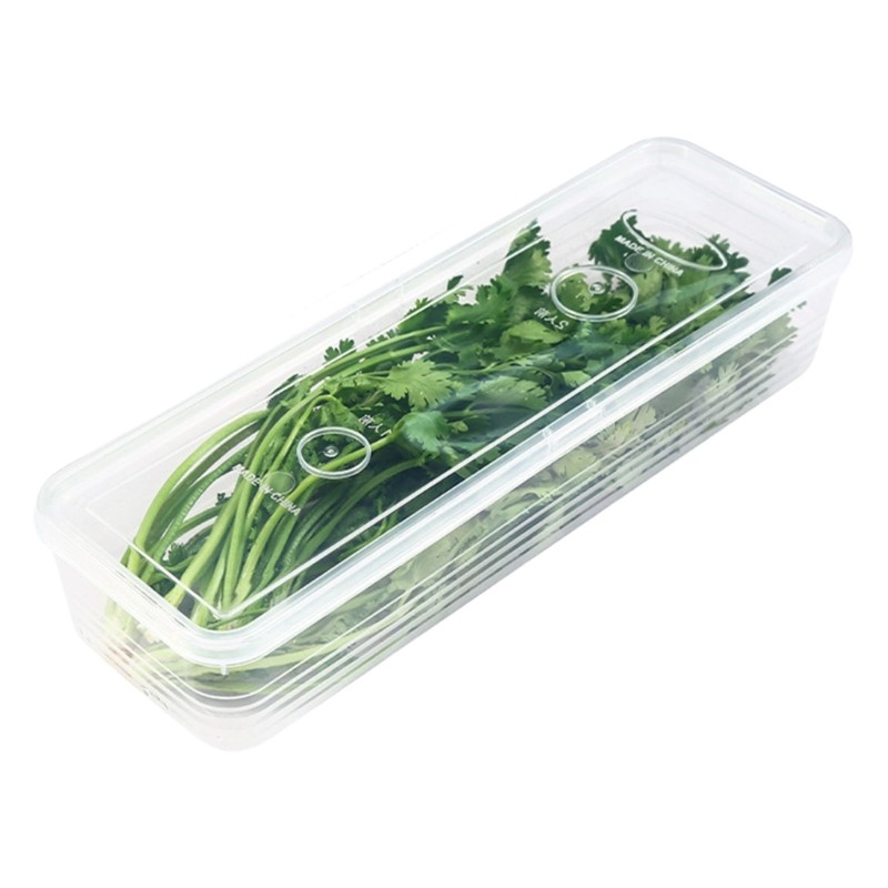 Sturdy Long Rectangular Grade Plastic Storage Box For Kitchen Organization