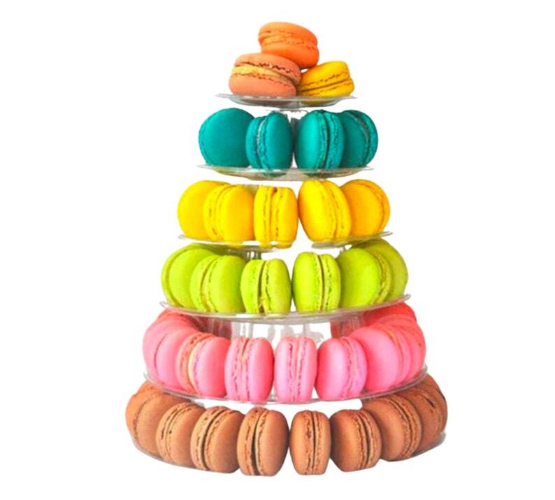 Macaron Cupcake Stand 6 Tier Large Macaron Dessert Tower Display Round Cupcake