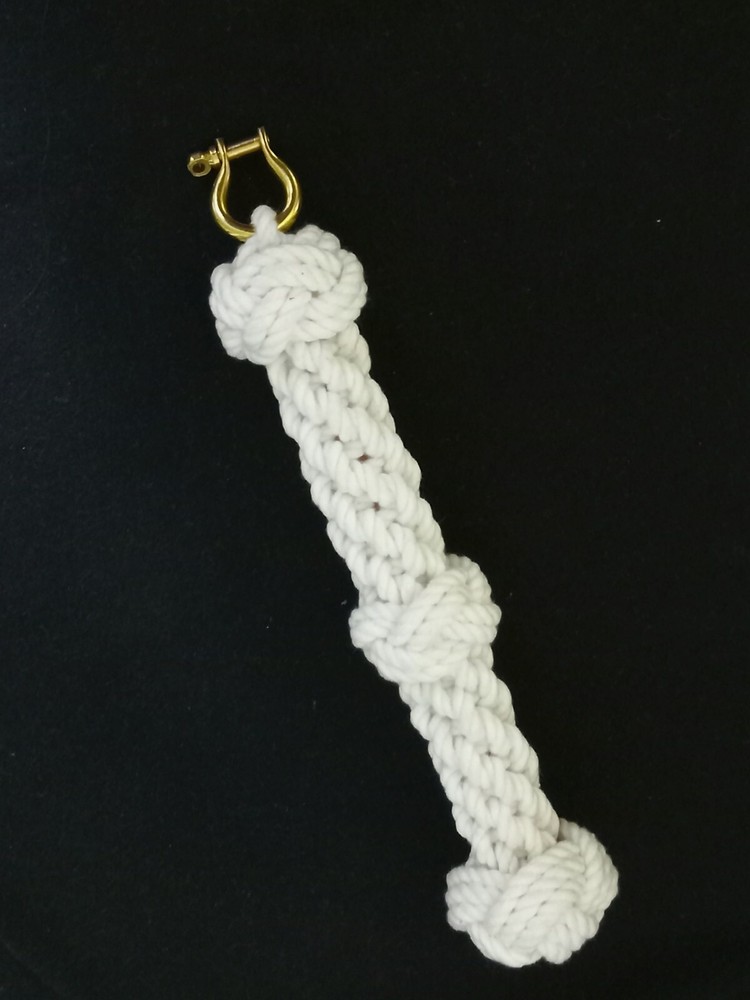 7" Ship's Bell Rope with Brass Shackle