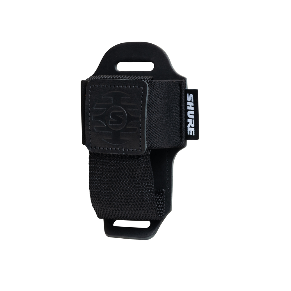 Shure by Gator Premium Black Leather Wireless Bodypack Transmitter Pouch
