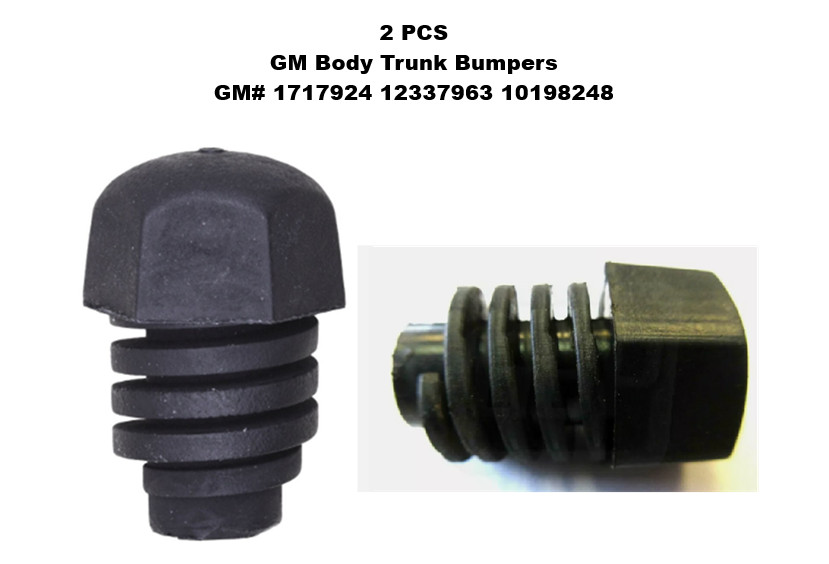 1982-2005 Chevrolet Cavalier Deck Trunk Lid Adjustment Rubber Bumper Stop 2 PCS