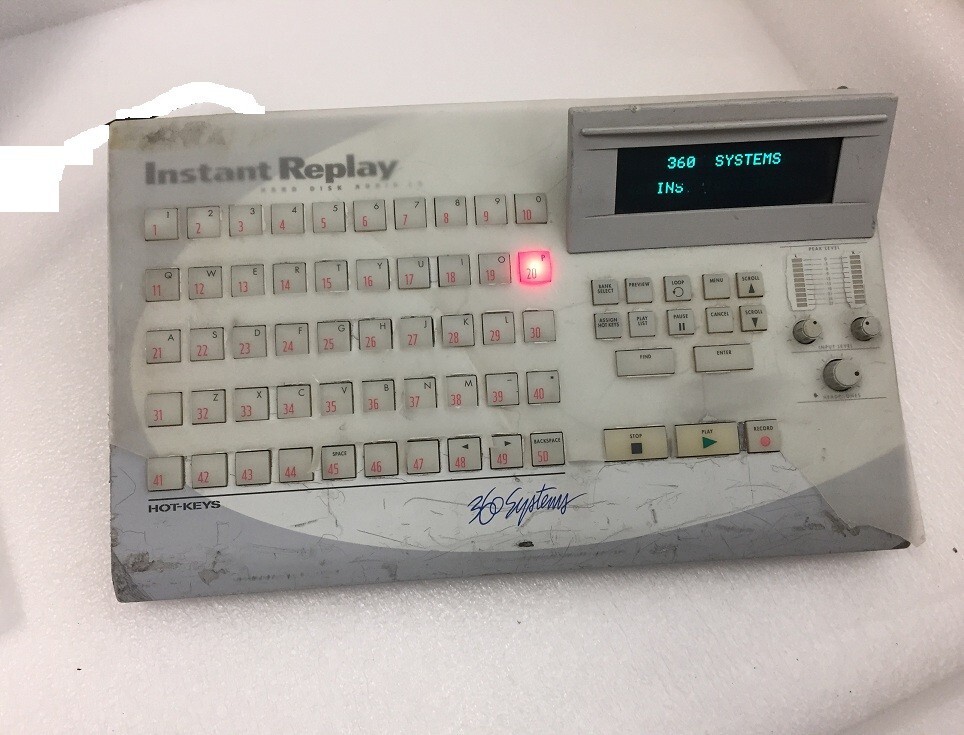 360 Systems Instant Replay Hard Disk Audio Recorder