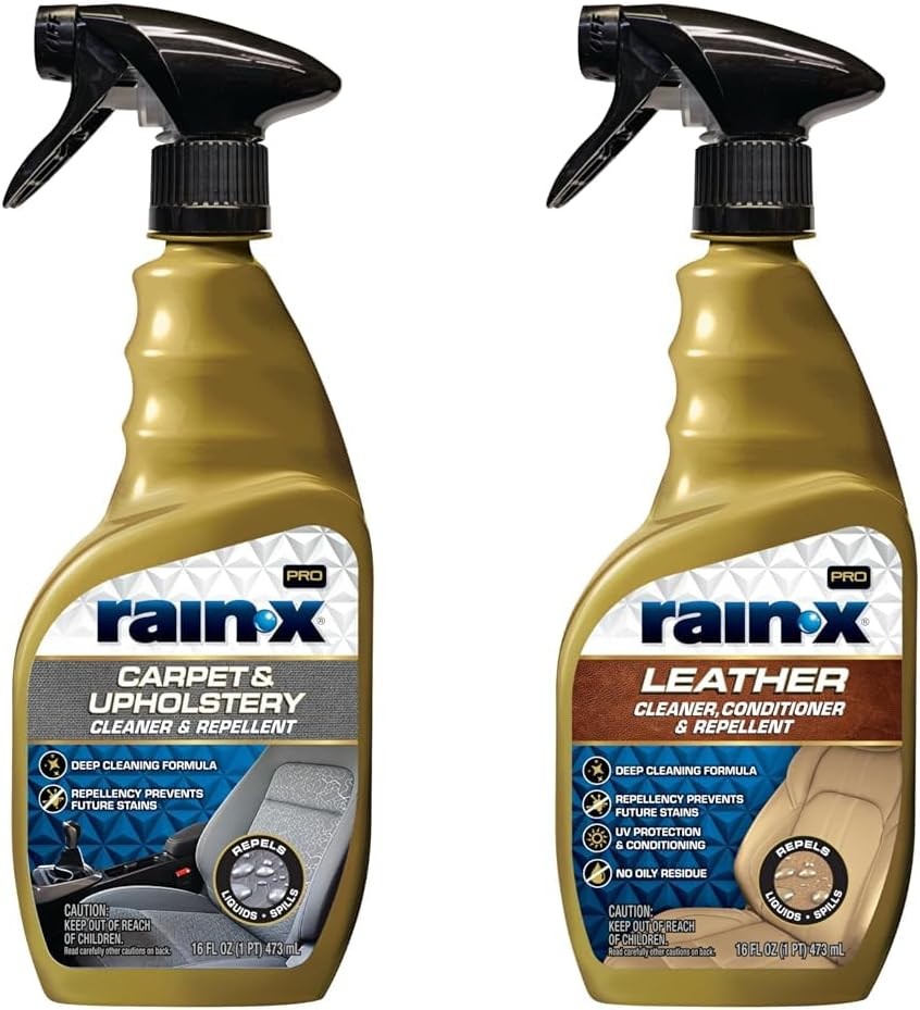 Rain-X Interior Care Bundle, Carpet & Leather Cleaner & Repellent, 16 fl oz
