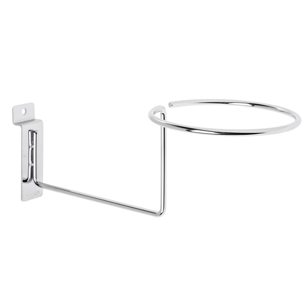 Slatwall Hat Ball Display, 4 1/4" Chrome