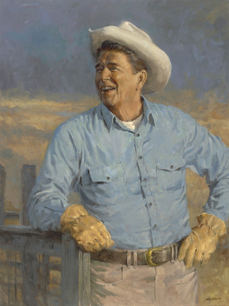 Reagan by Andy Thomas - Canvas Open Edition - 12 x 16