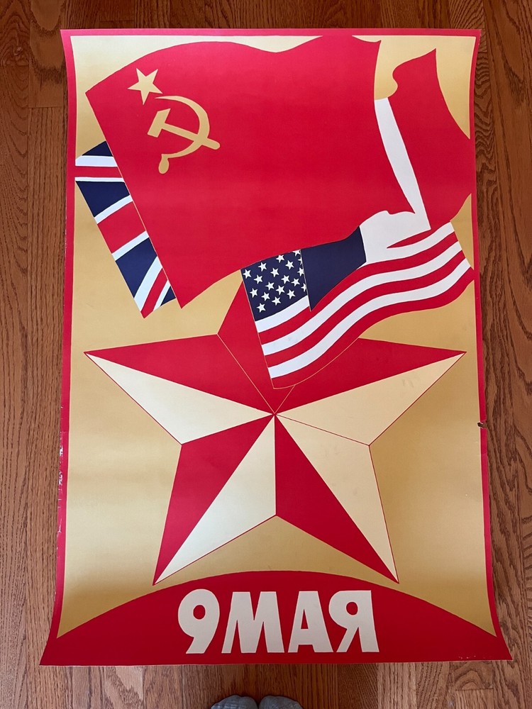 8 Vintage Soviet Posters and Propaganda-many numbered- last chance