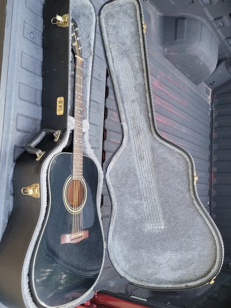 Fender DG-11E Acoustic Electric Guitar Black (6 String) + Hard TKL CASE *NICE!*
